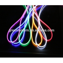 Bande de lumière au néon flexible de 110V / 220V LED RVB imperméable, multicolore changeant la lumière de corde de RVB LED pour la décoration à la maison